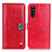 Funda de Cuero Cartera con Soporte Carcasa D06Y para Sony Xperia 10 III Lite Rojo