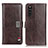 Funda de Cuero Cartera con Soporte Carcasa D06Y para Sony Xperia 10 III SO-52B Marron