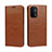 Funda de Cuero Cartera con Soporte Carcasa D07T para OnePlus Nord N200 5G Marron Claro