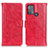 Funda de Cuero Cartera con Soporte Carcasa D07Y para Motorola Moto G50 Rojo