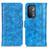 Funda de Cuero Cartera con Soporte Carcasa D07Y para OnePlus Nord N200 5G Azul Cielo