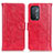 Funda de Cuero Cartera con Soporte Carcasa D07Y para OnePlus Nord N200 5G Rojo