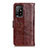 Funda de Cuero Cartera con Soporte Carcasa D07Y para Oppo A94 5G Marron