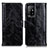 Funda de Cuero Cartera con Soporte Carcasa D07Y para Oppo F19 Pro+ Plus 5G Negro