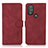 Funda de Cuero Cartera con Soporte Carcasa D08Y para Motorola Moto G Play (2023) Rojo