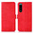 Funda de Cuero Cartera con Soporte Carcasa D08Y para Sony Xperia 5 III SO-53B Rojo