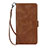 Funda de Cuero Cartera con Soporte Carcasa D09T para Samsung Galaxy S21 5G Marron