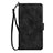 Funda de Cuero Cartera con Soporte Carcasa D09T para Samsung Galaxy S22 Plus 5G Negro