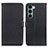 Funda de Cuero Cartera con Soporte Carcasa D09Y para Motorola Moto Edge S30 5G Negro