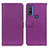 Funda de Cuero Cartera con Soporte Carcasa D09Y para Motorola Moto G Pure Morado