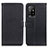 Funda de Cuero Cartera con Soporte Carcasa D09Y para Oppo F19 Pro+ Plus 5G Negro