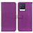 Funda de Cuero Cartera con Soporte Carcasa D09Y para Realme 8 4G Morado