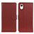 Funda de Cuero Cartera con Soporte Carcasa D09Y para Samsung Galaxy A23 5G SC-56C Marron