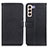 Funda de Cuero Cartera con Soporte Carcasa D09Y para Samsung Galaxy S21 Plus 5G Negro