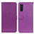 Funda de Cuero Cartera con Soporte Carcasa D09Y para Sony Xperia 10 III SO-52B Morado