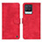 Funda de Cuero Cartera con Soporte Carcasa D10Y para Realme 8 4G Rojo