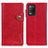 Funda de Cuero Cartera con Soporte Carcasa D10Y para Realme 8 5G Rojo