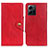 Funda de Cuero Cartera con Soporte Carcasa D10Y para Xiaomi Redmi Note 12 4G Rojo