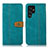 Funda de Cuero Cartera con Soporte Carcasa D11T para Samsung Galaxy S21 Ultra 5G Verde