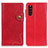 Funda de Cuero Cartera con Soporte Carcasa D11Y para Sony Xperia 10 III Lite Rojo