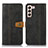 Funda de Cuero Cartera con Soporte Carcasa D14T para Samsung Galaxy S24 Plus 5G Negro