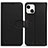 Funda de Cuero Cartera con Soporte Carcasa DL1 para Apple iPhone 14 Negro