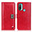 Funda de Cuero Cartera con Soporte Carcasa DY01 para Motorola Moto E20 Rojo