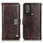 Funda de Cuero Cartera con Soporte Carcasa DY01 para Motorola Moto G Play (2023) Marron