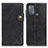 Funda de Cuero Cartera con Soporte Carcasa DY01 para Motorola Moto G50 Negro