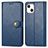 Funda de Cuero Cartera con Soporte Carcasa F01 para Apple iPhone 13 Azul