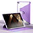 Funda de Cuero Cartera con Soporte Carcasa H01 para Apple iPad 10.2 (2019) Purpura Claro