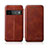 Funda de Cuero Cartera con Soporte Carcasa H01D para Google Pixel 6 Pro 5G Marron