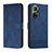 Funda de Cuero Cartera con Soporte Carcasa H01X para Huawei Honor 50 Pro 5G Azul