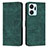 Funda de Cuero Cartera con Soporte Carcasa H01X para Huawei Honor X7a Verde