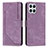 Funda de Cuero Cartera con Soporte Carcasa H01X para Huawei Honor X8 4G Morado