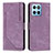 Funda de Cuero Cartera con Soporte Carcasa H01X para Huawei Honor X8 5G Morado