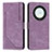 Funda de Cuero Cartera con Soporte Carcasa H01X para Huawei Honor X9a 5G Morado