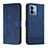 Funda de Cuero Cartera con Soporte Carcasa H01X para Motorola Moto G Stylus (2023) 5G Azul