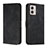 Funda de Cuero Cartera con Soporte Carcasa H01X para Motorola Moto G53 5G Negro