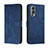 Funda de Cuero Cartera con Soporte Carcasa H01X para OnePlus Nord 2 5G Azul