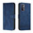 Funda de Cuero Cartera con Soporte Carcasa H01X para Oppo A74 4G Azul