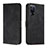 Funda de Cuero Cartera con Soporte Carcasa H01X para Oppo Find X5 Pro 5G Negro