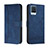 Funda de Cuero Cartera con Soporte Carcasa H01X para Realme 8 Pro Azul