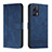 Funda de Cuero Cartera con Soporte Carcasa H01X para Realme 9 4G Azul