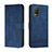 Funda de Cuero Cartera con Soporte Carcasa H01X para Realme 9 5G India Azul