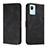 Funda de Cuero Cartera con Soporte Carcasa H01X para Realme C30 Negro