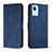 Funda de Cuero Cartera con Soporte Carcasa H01X para Realme C30s Azul