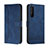 Funda de Cuero Cartera con Soporte Carcasa H01X para Sony Xperia 1 III Azul