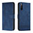 Funda de Cuero Cartera con Soporte Carcasa H01X para Sony Xperia 10 IV Azul