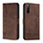 Funda de Cuero Cartera con Soporte Carcasa H01X para Sony Xperia 10 IV SO-52C Marron